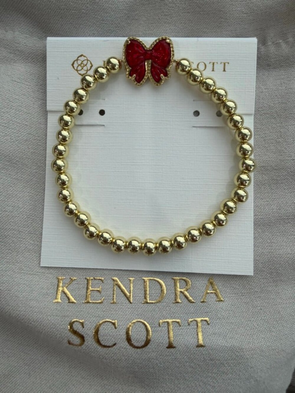 Kendra Scott Red Butterfly Bracelet